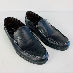 Montagut Loafers 10 Black Leather Supple Soft Shoe